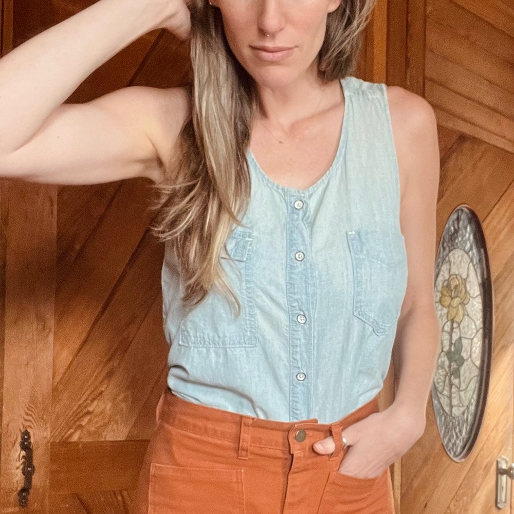 Rag & Bone Jean Chambray Tank - image 2